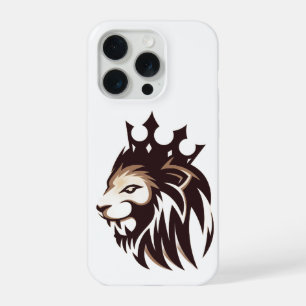 Étui pour iPhone 15 Lion Couronne Majestueuse