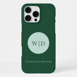 Coque iPhone 16 Pro Max Étui pour iPhone 15 Monogramme Entreprise