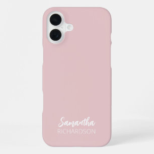 Coque iPhone 16 Plus Étui pour iPhone 16 Plus avec nom en écriture manu