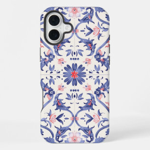 Coque iPhone 16 Plus Étui pour iPhone : bleu@rose.