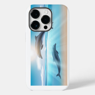 Coque Pour iPhone 14 Plus Étui pour iPhone Case-Mate Dauphins