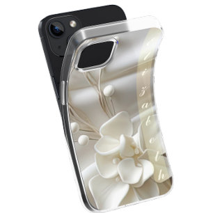 Etui iPhone 13 Étui pour iPhone / iPad Pretty Pearl Glam nom pers