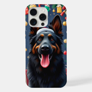Étui pour téléphone avec Saint-Bernard Père Noël p