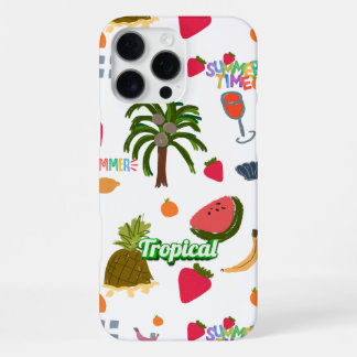 Coque iPhone 16 Pro Max étui téléphonique -tropical été -lumineux, amusant