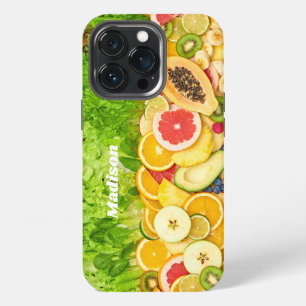 Etui iPhone 13 Pro Étuis pour téléphone Custom Name Tropical Fruits