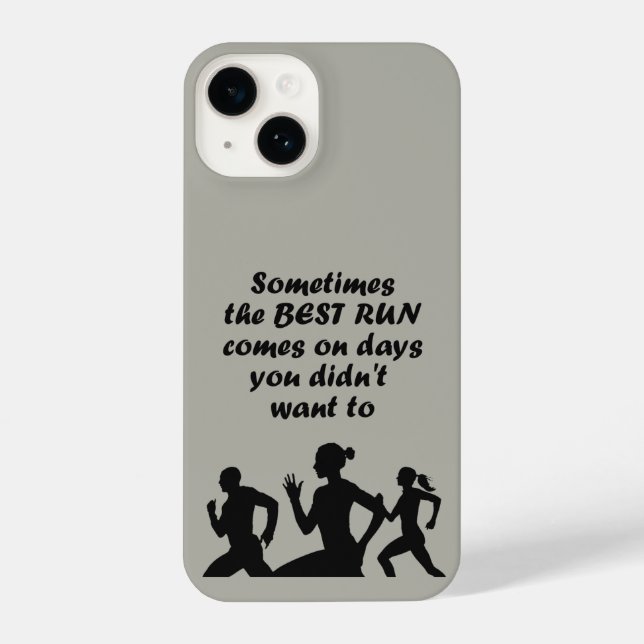 Coque iPhone Exécution du coureur Motivationnelle Inspirationne (Verso)