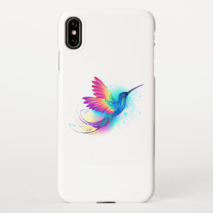Coque iPhone XS Max Exotic Rainbow Hummingbird