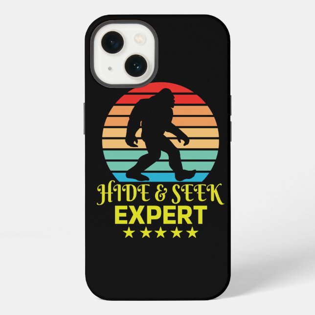 Coque iPhone Expert de cache-cache Bigfoot drôle (Verso)