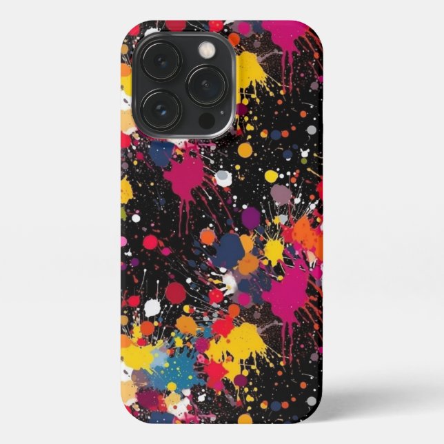 Coque iPhone Explosion de couleur (Verso)
