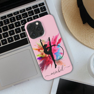 Etui iPhone 13 Pro Explosion de poudre colorée gymnastique personnali