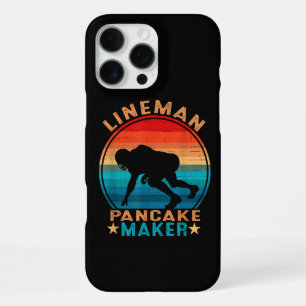 Coque iPhone 16 Pro Max Fabricant de crêpe Lineman - Football américain