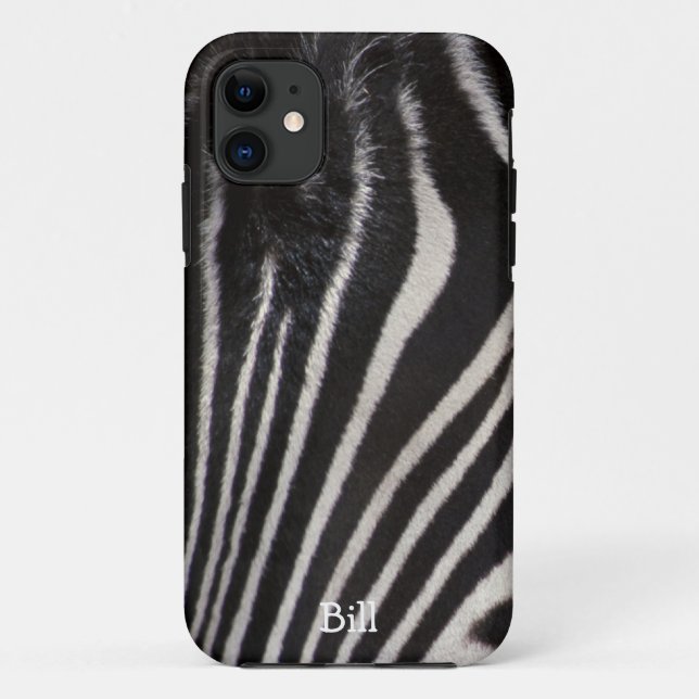 Coque iphone fait sur commande de zèbre - cas de (Dos)