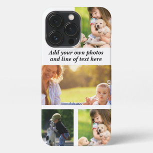 Etui iPhone 13 Pro Faites votre propre collage photo et texte