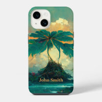 Fantaisie Tropicale Mer & Palmiers Monogramme