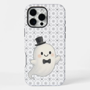 Coque iPhone 16 Pro Max Fantôme de dessin animé suave Halloween