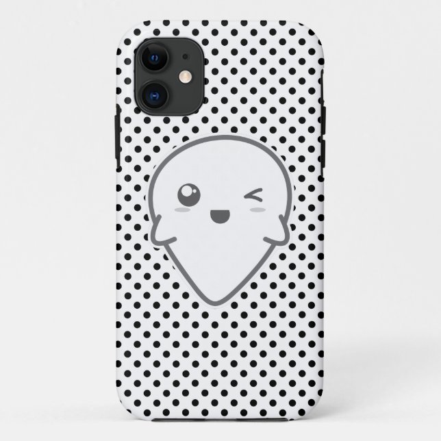 Coque iphone fantôme Kawaii Winking (Dos)