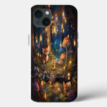 Faune Whimsical - Cute Animal Foxes Champignons