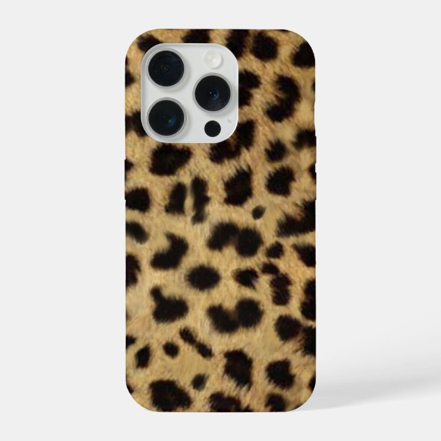 Coque iPhone Faux Cheetah Skin (Verso)