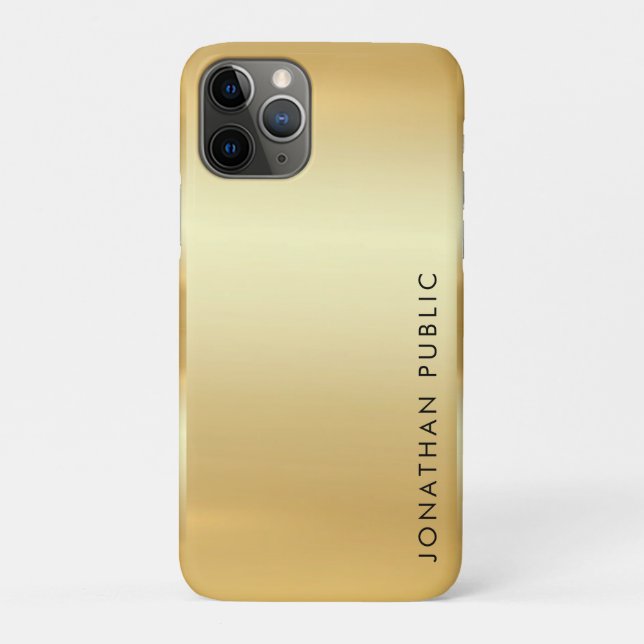 coque iphone Faux Gold Glamor tendance moderne (Dos)