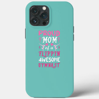 Etui iPhone 13 Pro Max Femme mignonne Gymnaste Maman Drôle Gymnastique Ma