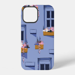 Coque iPhone 12 Fenêtres du mur de refroidissement Motif d'été