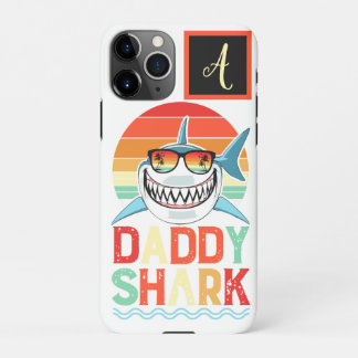 Coque iPhone 11Pro Fête des pères de requin Monogram Daddy