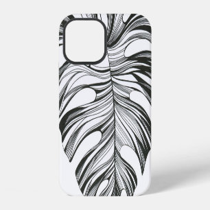 Coque iPhone 12 Feuille Monstera : Élément Naturel Tropical.