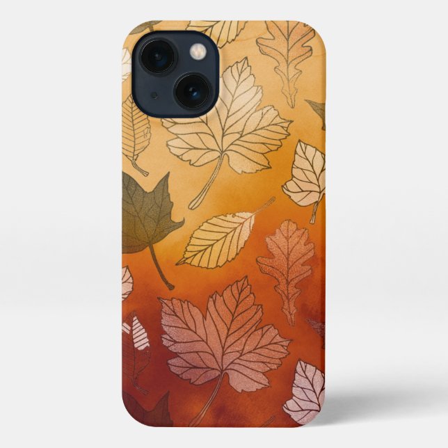 Coque iPhone Feuilles d'automne (Verso)