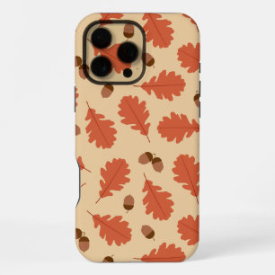 Coque iPhone 16 Pro Max Feuilles d'automne et Acorns Thanksgiving