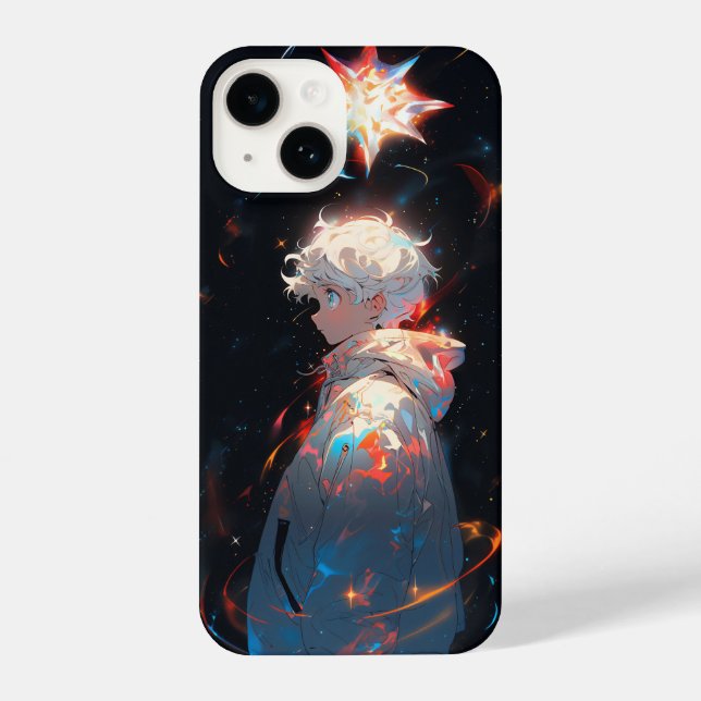 Coque iPhone Fille animé étoile (Verso)
