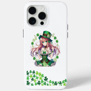 Fille d'anime de la Saint Patrick's Day
