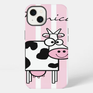 Etui iPhone 13 Fille de vache souriante Poster de animal Monogram