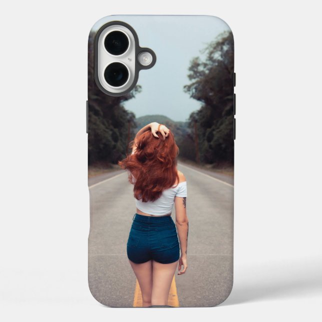 Coque iphone fille seule (Verso)