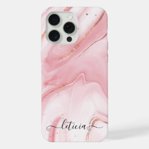 Filles en marbre rose et or