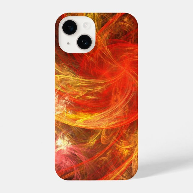 Coque iPhone Firestorm Nova Art Abstrait (Verso)