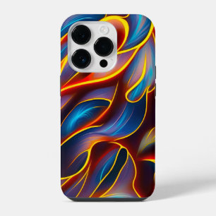 Coque Pour iPhone 14 Plus Flammes rouges bleues Abstraites