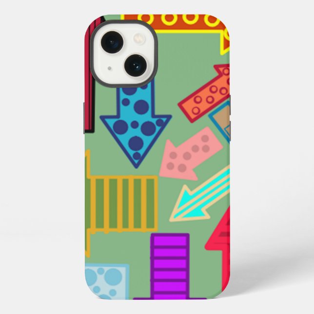 Coque iPhone Flèches  (Verso)