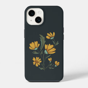 Coque Pour iPhone 14 Fleur de Cosmos Jaune Beauté simple