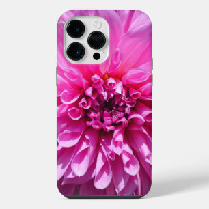 Coque Pour Pour iPhone 14 Pro Max Fleur de dahlia rose violet