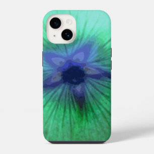Coque Pour iPhone 14 Fleur de Rose Trémère Vert Luminescent