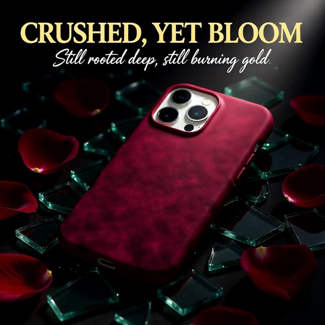Coque iPhone Fleur Écrasée (Créateur téléchargé)