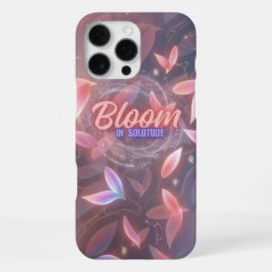 Coque iPhone 16 Pro Max Fleur esthétique dans des pétales roses lumineuses