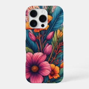 Coque iPhone 16 Pro Fleur exotique