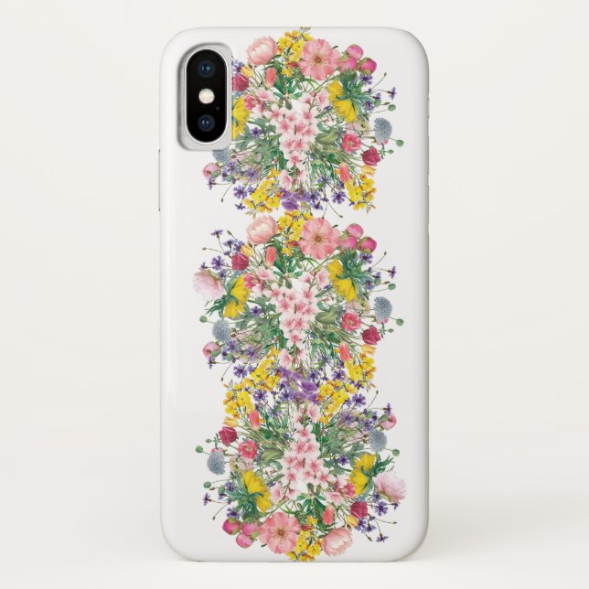 Coque iphone Fleur sauvage coloré (Dos)