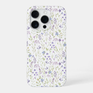 Coque iPhone 16 Pro Fleur sauvage violette