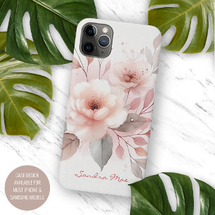 Coque iPhone 11Pro Max Fleurs Aquarelles Sophistiquées Classiques