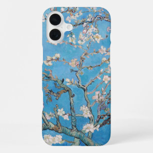 Coque iPhone 16 Plus Fleurs d'amandier Bleu Vincent van Gogh Peinture A