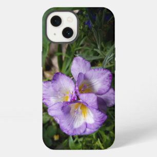 Etui iPhone 13 Fleurs de Freesia Violettes