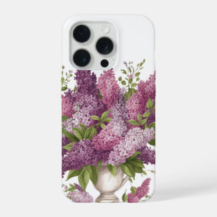 Fleurs de lilas violet élégant Bouquet Vase iPhone