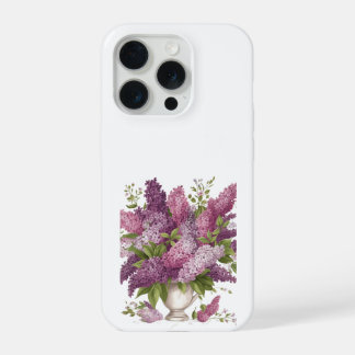 Fleurs de lilas violet élégant Bouquet Vase iPhone